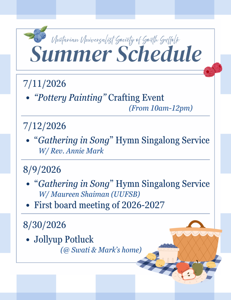 Summer 2026 calendar - upated