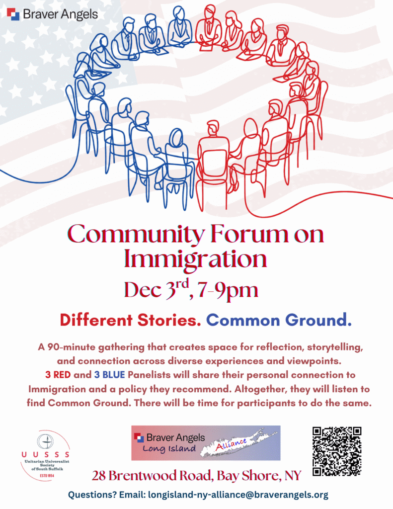 Braver Angels - Community Forum on Immigation 2026-12-03