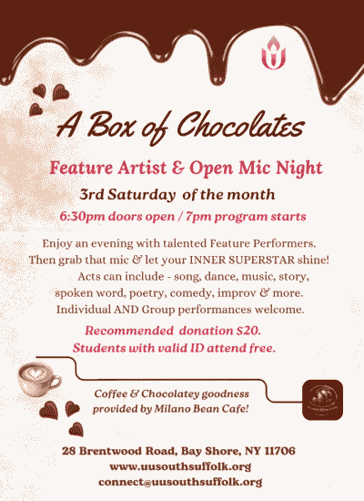 A Box of Chocolates Flyer + Milano Bean cafe - Generic