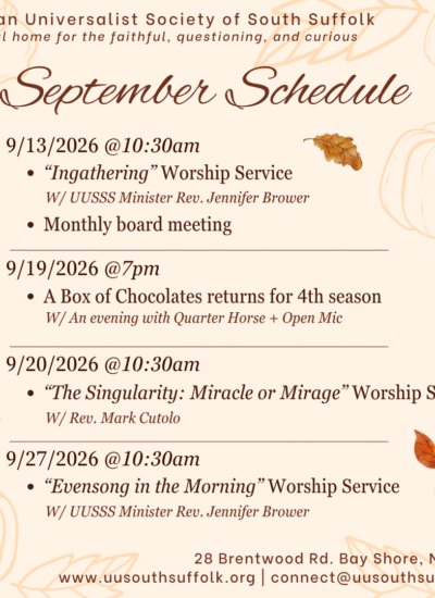 September Event Listing