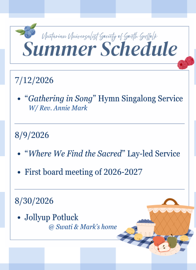 Summer 2026 calendar