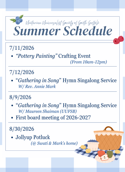 Summer 2026 calendar - upated